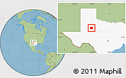 Savanna Style Location Map of Scurry County, highlighted parent region