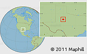 Savanna Style Location Map of Scurry County