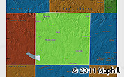 Political Map of Scurry County, darken