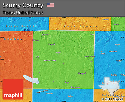 Political Map of Scurry County