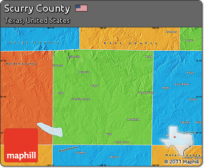 Political Map of Scurry County