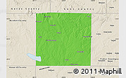 Political Map of Scurry County, shaded relief outside
