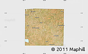 Satellite Map of Scurry County, single color outside