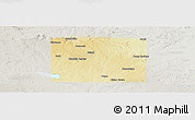 Physical Panoramic Map of Scurry County, lighten, semi-desaturated