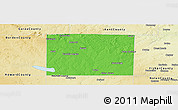 Political Panoramic Map of Scurry County, physical outside