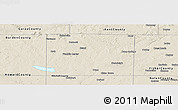 Shaded Relief Panoramic Map of Scurry County