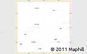 Classic Style Simple Map of Stephens County, single color outside