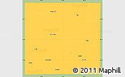 Savanna Style Simple Map of Stephens County, single color outside