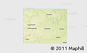 Physical 3D Map of Stonewall County, single color outside