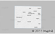 Gray 3D Map of Tarrant County, single color outside
