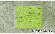 Physical 3D Map of Tarrant County, semi-desaturated