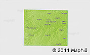 Physical 3D Map of Tarrant County, single color outside