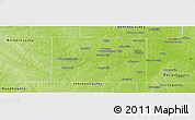 Physical Panoramic Map of Tarrant County