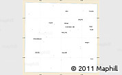 Classic Style Simple Map of Tarrant County, single color outside