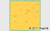 Savanna Style Simple Map of Tarrant County, single color outside
