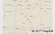 Shaded Relief Map of Terry County