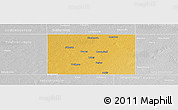 Physical Panoramic Map of Terry County, lighten, desaturated
