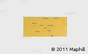Physical Panoramic Map of Terry County, single color outside