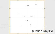 Classic Style Simple Map of Terry County, single color outside