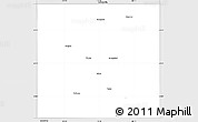 Silver Style Simple Map of Terry County