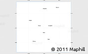 Silver Style Simple Map of Terry County, single color outside