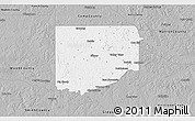 Gray 3D Map of Upshur County