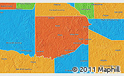 Political 3D Map of Upshur County