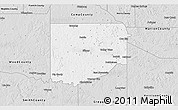 Silver Style 3D Map of Upshur County
