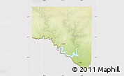 Physical Map of Val Verde County, cropped outside