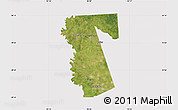 Satellite Map of Waller County, cropped outside