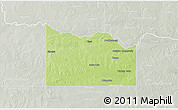 Physical 3D Map of Wichita County, lighten, semi-desaturated