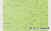 Physical Map of Wichita County