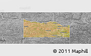 Satellite Panoramic Map of Wichita County, desaturated