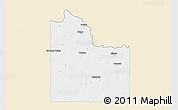 Classic Style 3D Map of Wilbarger County, single color outside