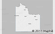 Gray 3D Map of Wilbarger County, single color outside