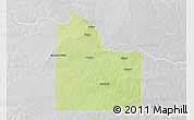 Physical 3D Map of Wilbarger County, lighten, desaturated