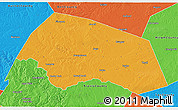 Political 3D Map of Williamson County