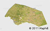 Satellite 3D Map of Williamson County, single color outside