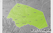 Physical Map of Williamson County, desaturated