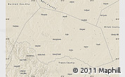 Shaded Relief Map of Williamson County