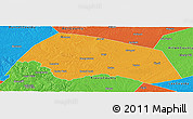 Political Panoramic Map of Williamson County