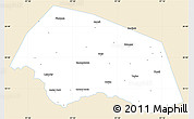 Classic Style Simple Map of Williamson County, single color outside