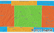 Political 3D Map of Wise County
