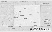 Silver Style 3D Map of Wise County