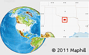 Physical Location Map of Wise County, highlighted country