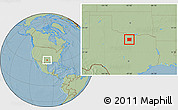 Savanna Style Location Map of Wise County, hill shading