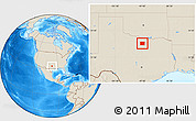 Shaded Relief Location Map of Wise County