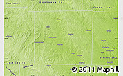 Physical Map of Wise County