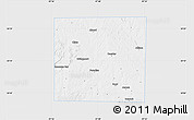 Silver Style Map of Wise County, single color outside
