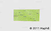 Physical Panoramic Map of Wise County, cropped outside